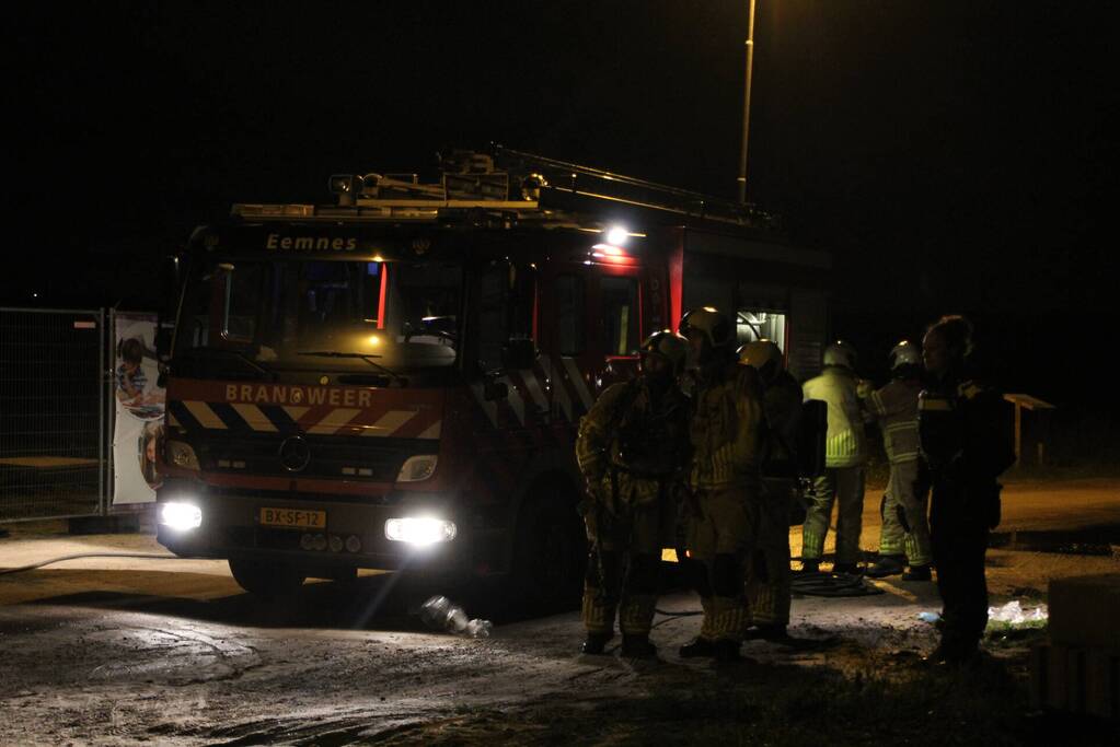 Bouwkeet verwoest door brand