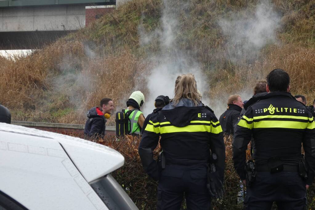 Veel rookontwikkeling bij brand