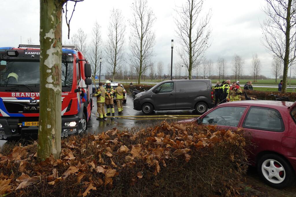 Veel rookontwikkeling bij brand