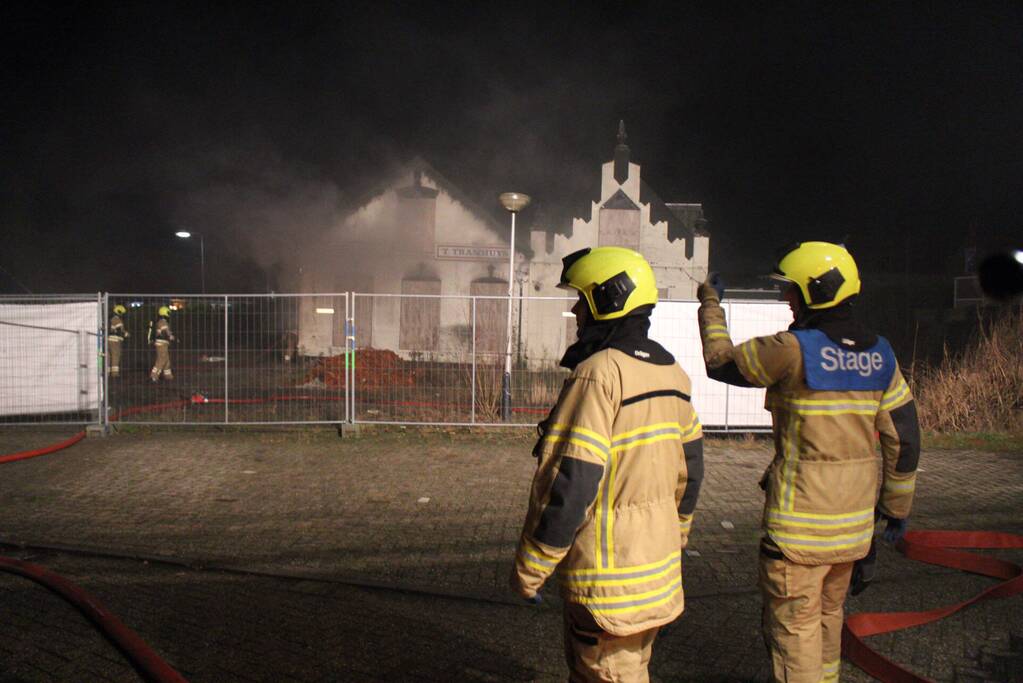 Veel rookontwikkeling bij brand in voormalig eetcafé 'T Tramhuys