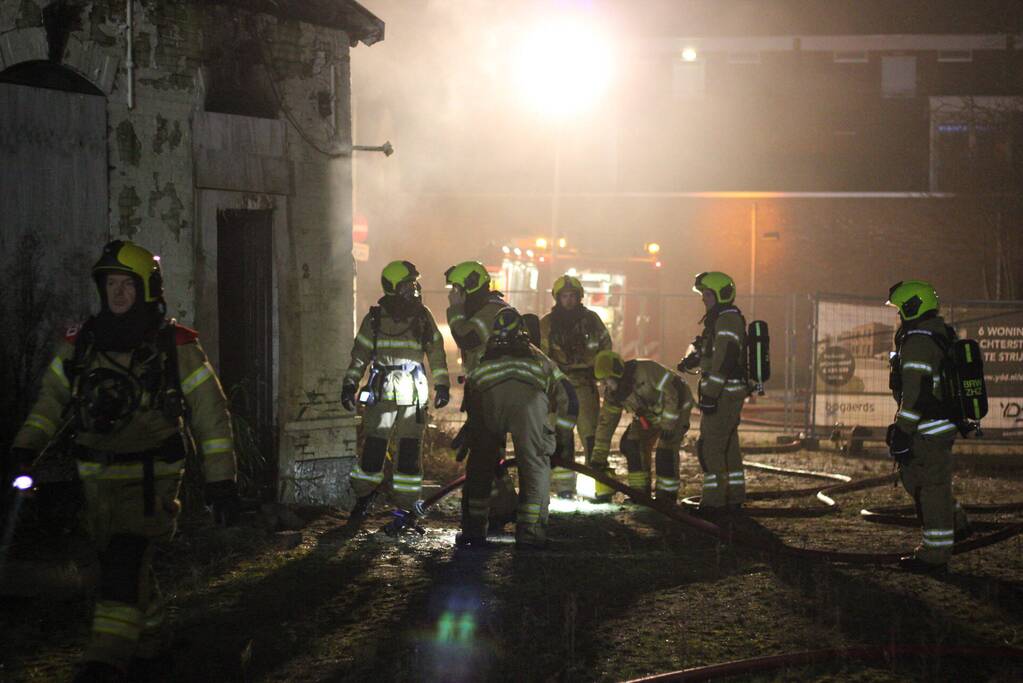 Veel rookontwikkeling bij brand in voormalig eetcafé 'T Tramhuys