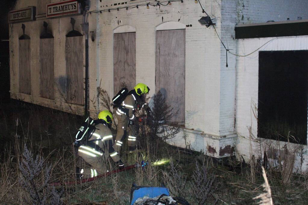 Veel rookontwikkeling bij brand in voormalig eetcafé 'T Tramhuys