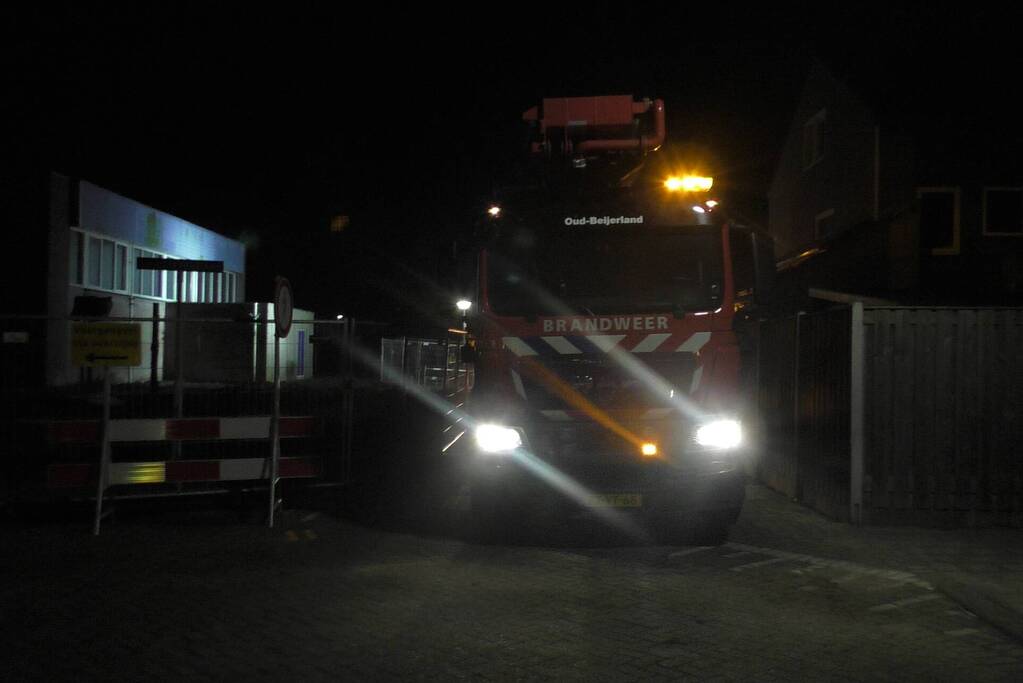 Brand ontstaan in een leegstaand pand