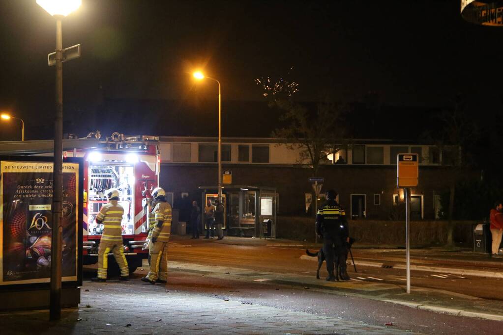 Veel politie ingezet bij buitenbrand