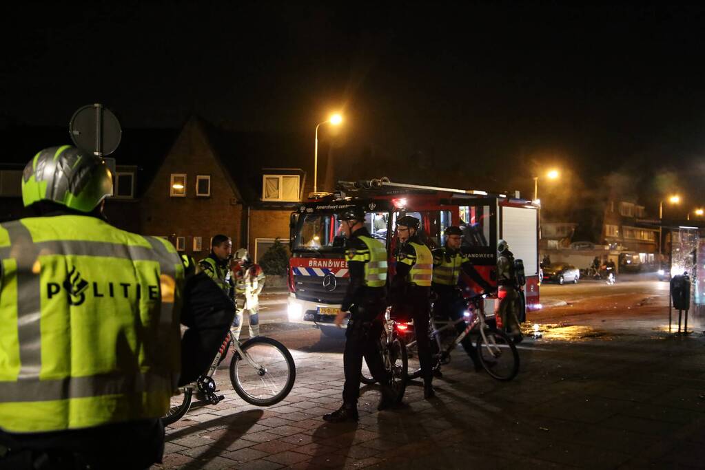 Veel politie ingezet bij buitenbrand