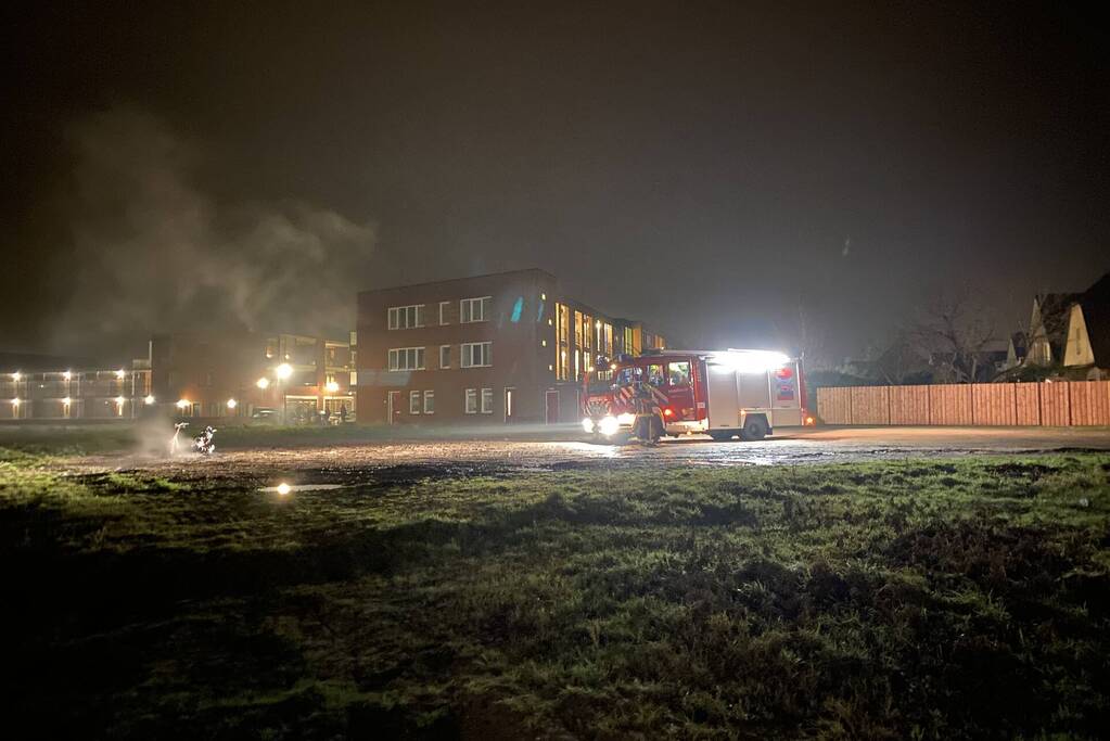 Scooter volledig uitgebrand