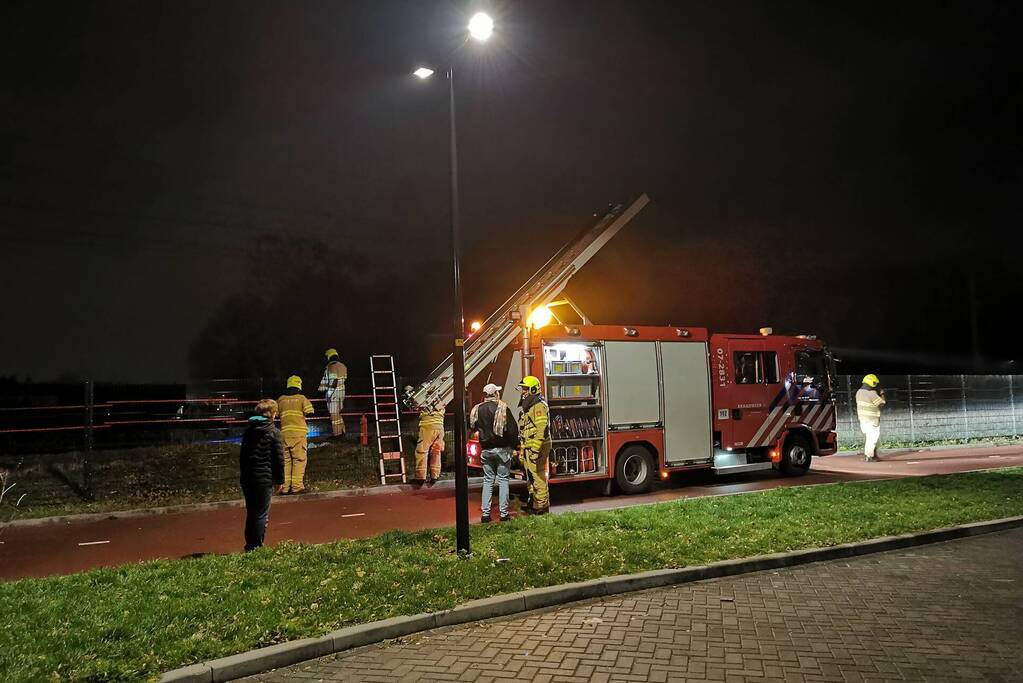 Brand in hoogspanningsleiding langs spoor