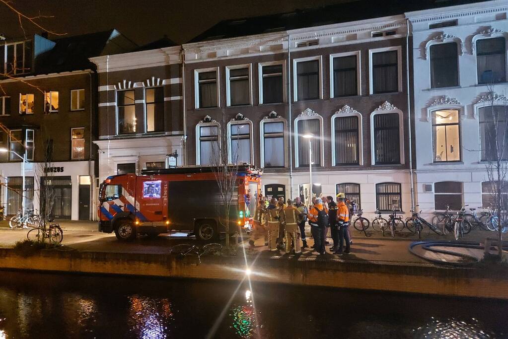 Uitslaande brand in woning