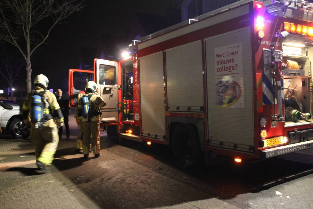 Grote kerstboom in brand