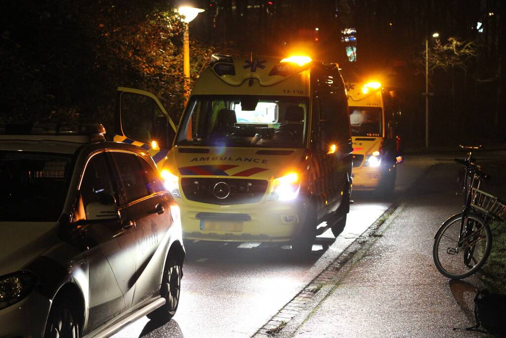 Omstander valt flauw door ongeval met fietser