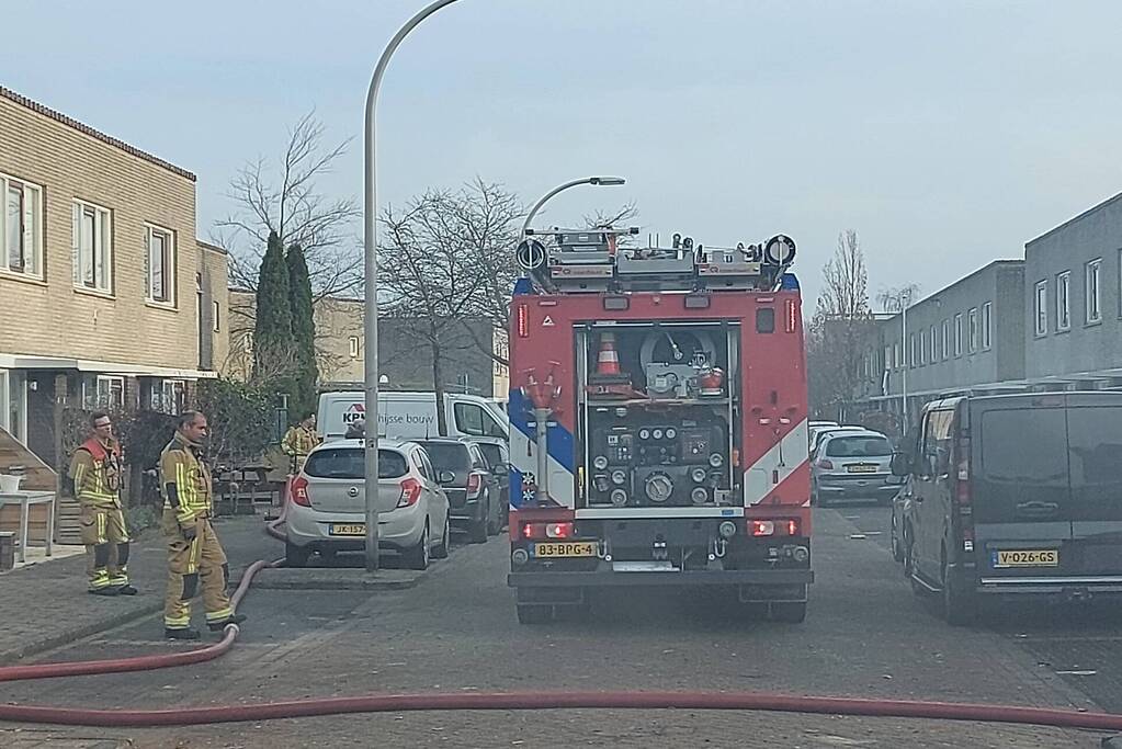 Rookontwikkeling bij brand in container