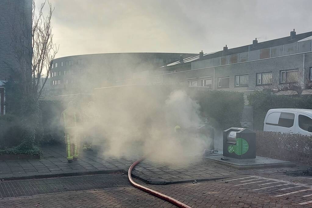 Rookontwikkeling bij brand in container