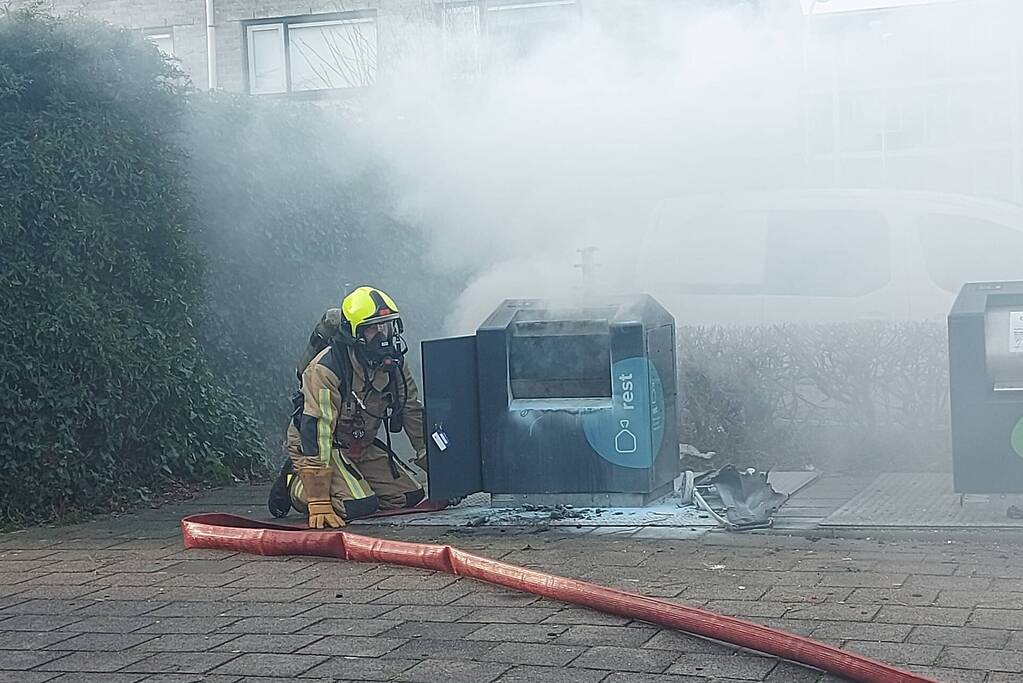 Rookontwikkeling bij brand in container