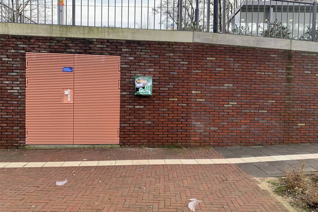 AED-kast vernield tijdens jaarwisseling