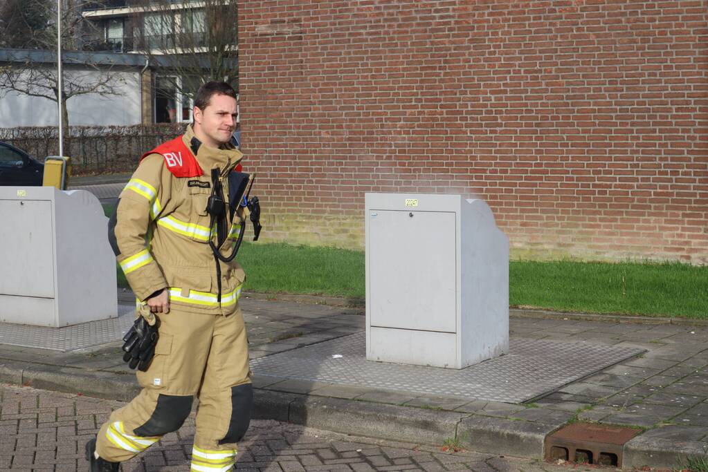 Brand in ondergrondse container