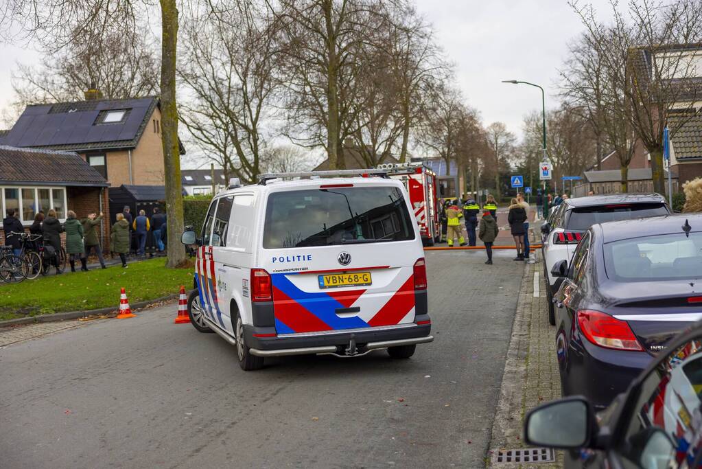 Brand ontstaan door vuurwerkresten in kliko