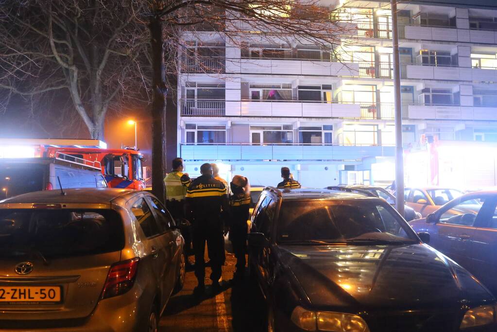Veel schade na brand in flatwoning