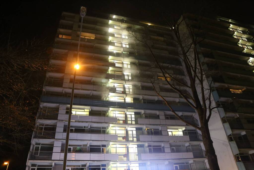 Veel schade na brand in flatwoning