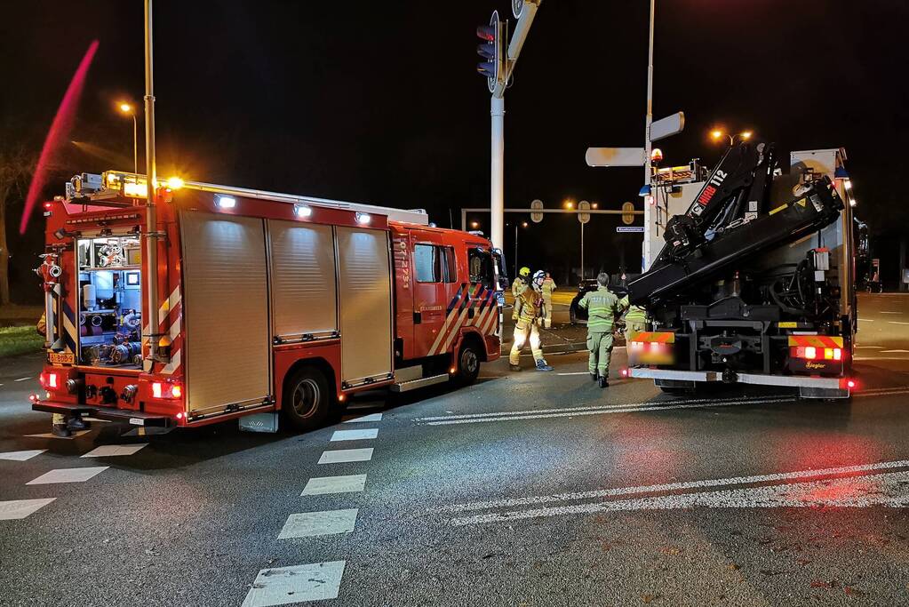 Ongeval tussen twee voertuigen op kruising
