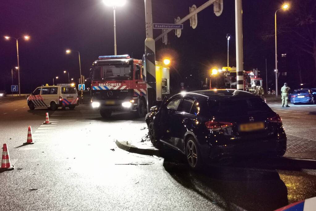 Ongeval tussen twee voertuigen op kruising