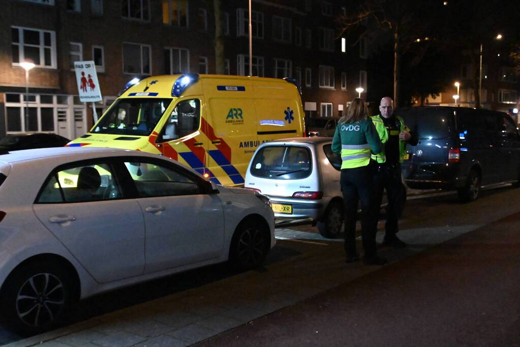 Bewoner naar het ziekenhuis na brand