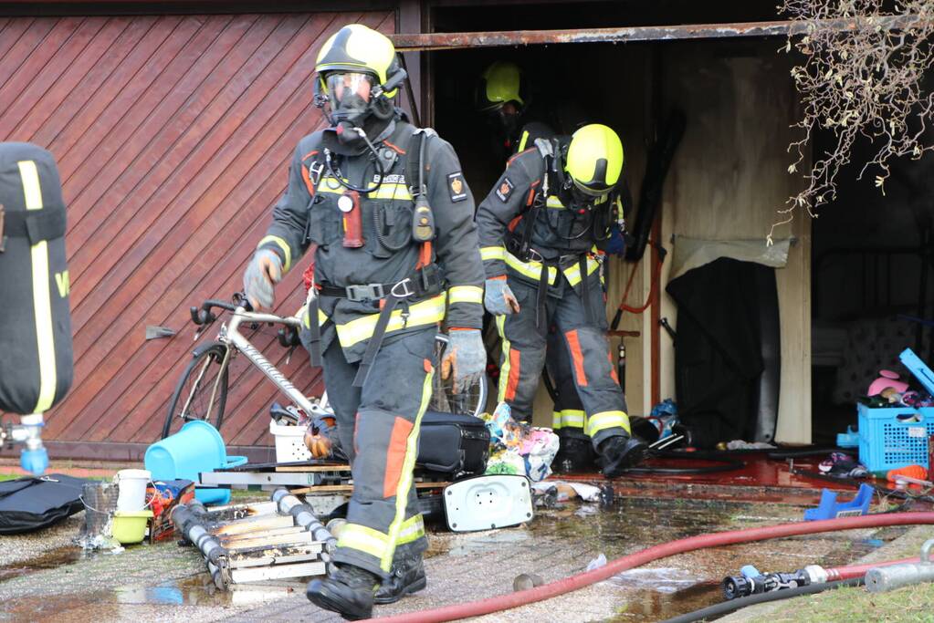 Flinke schade na brand in garage