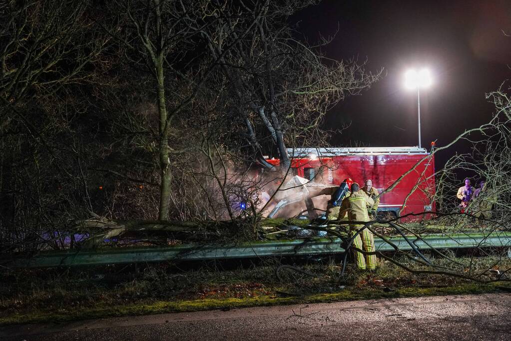 Ernstig gewonde na eenzijdig ongeval