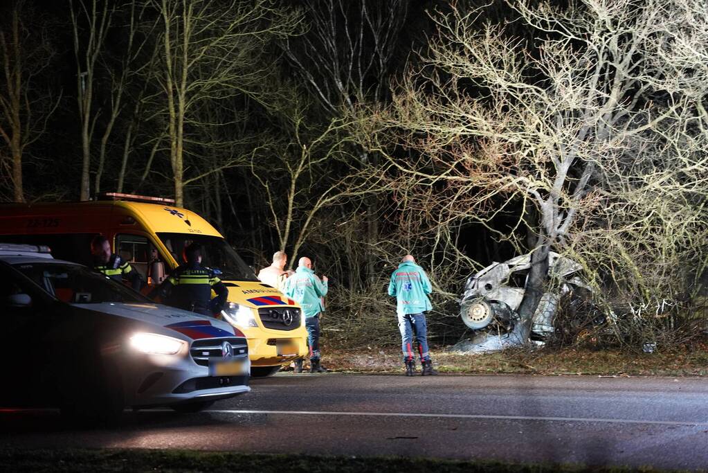 Ernstig gewonde na eenzijdig ongeval