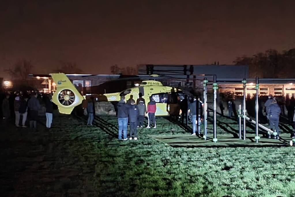 Persoon gewond na mogelijke val