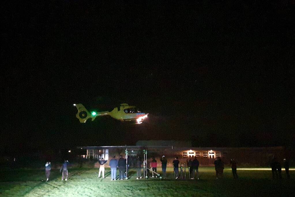 Persoon gewond na mogelijke val