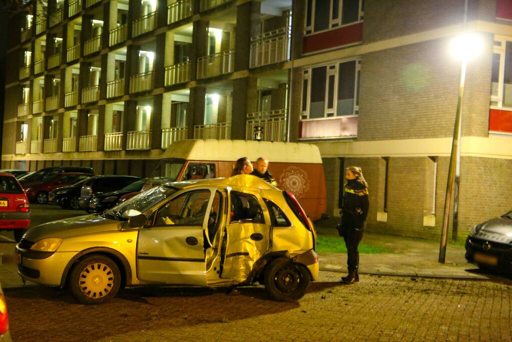 Lachgastank aangetroffen bij ernstig ongeval