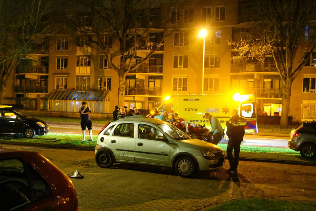 Lachgastank aangetroffen bij ernstig ongeval