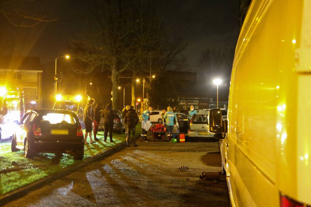 Lachgastank aangetroffen bij ernstig ongeval