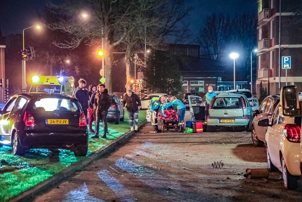 Lachgastank aangetroffen bij ernstig ongeval