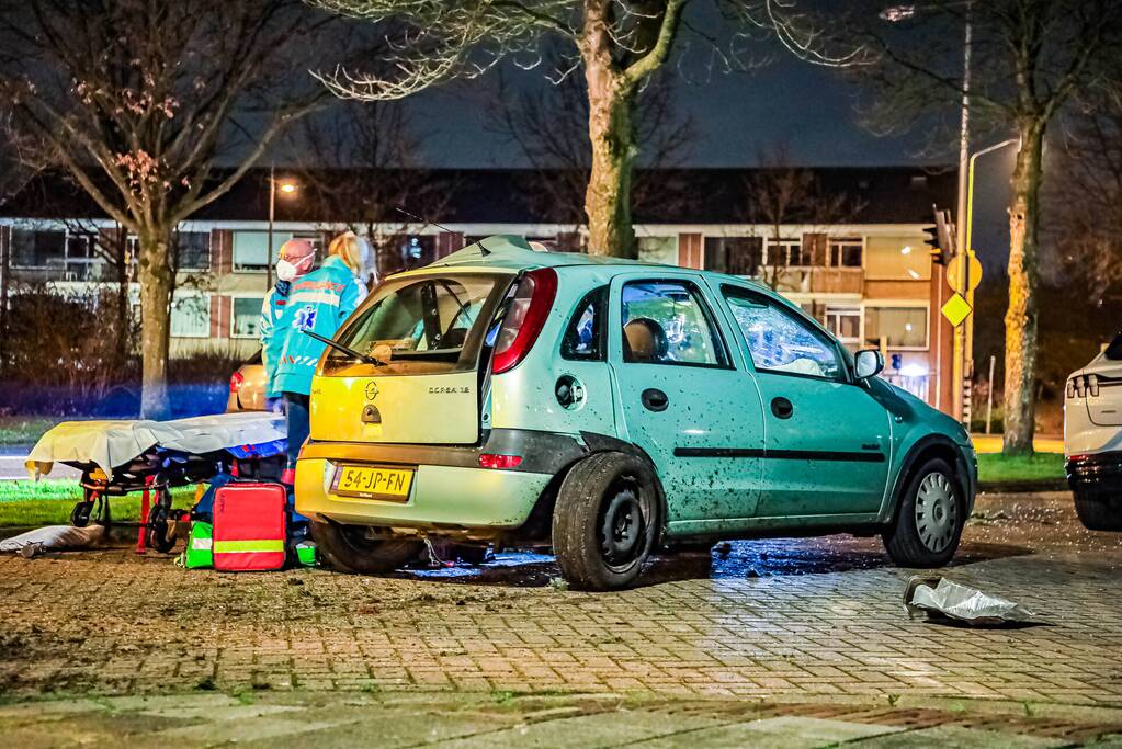 Lachgastank aangetroffen bij ernstig ongeval