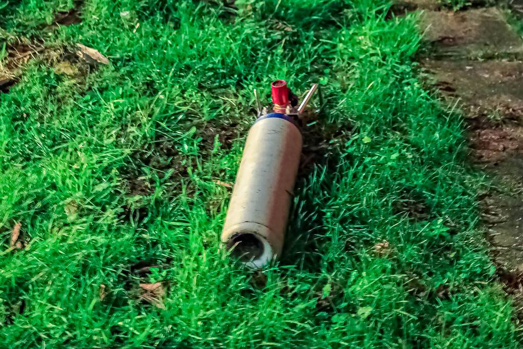 Lachgastank aangetroffen bij ernstig ongeval