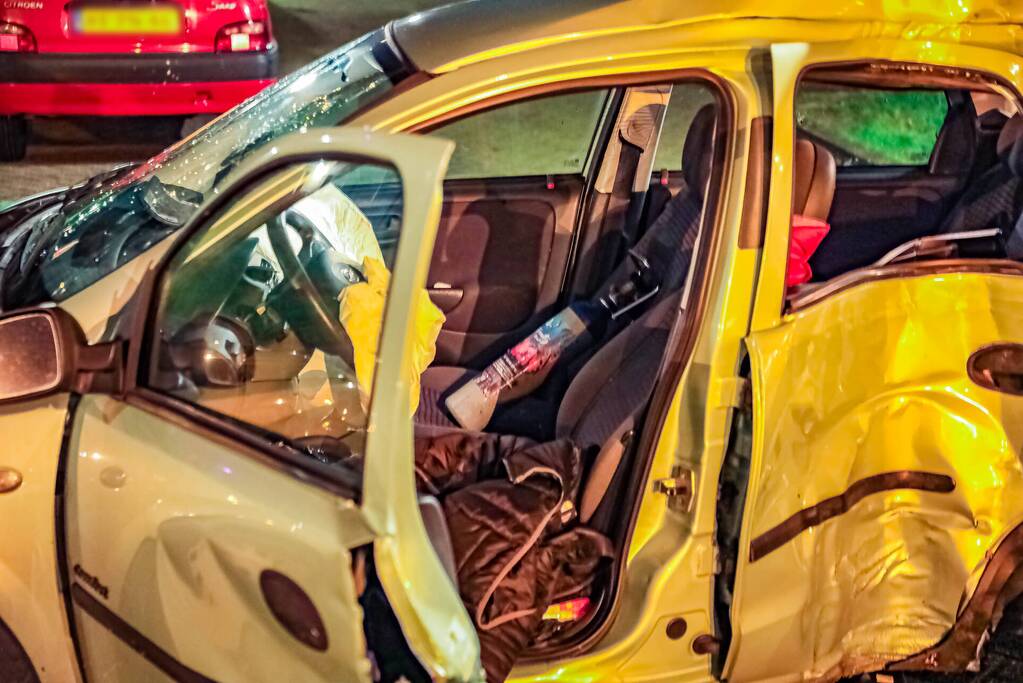 Lachgastank aangetroffen bij ernstig ongeval