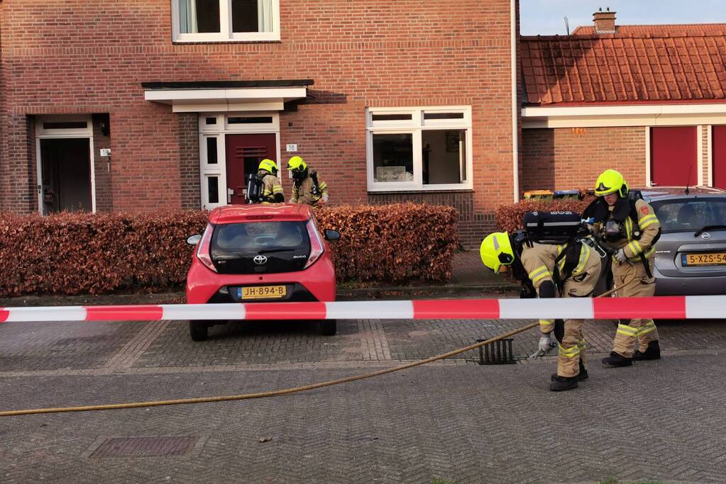 Incident in woning met gevaarlijke stoffen
