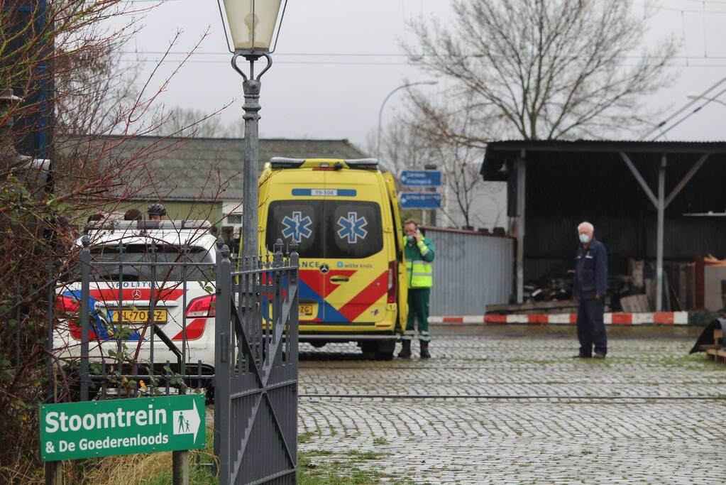 Persoon gewond in loods Stichting Stoomtrein