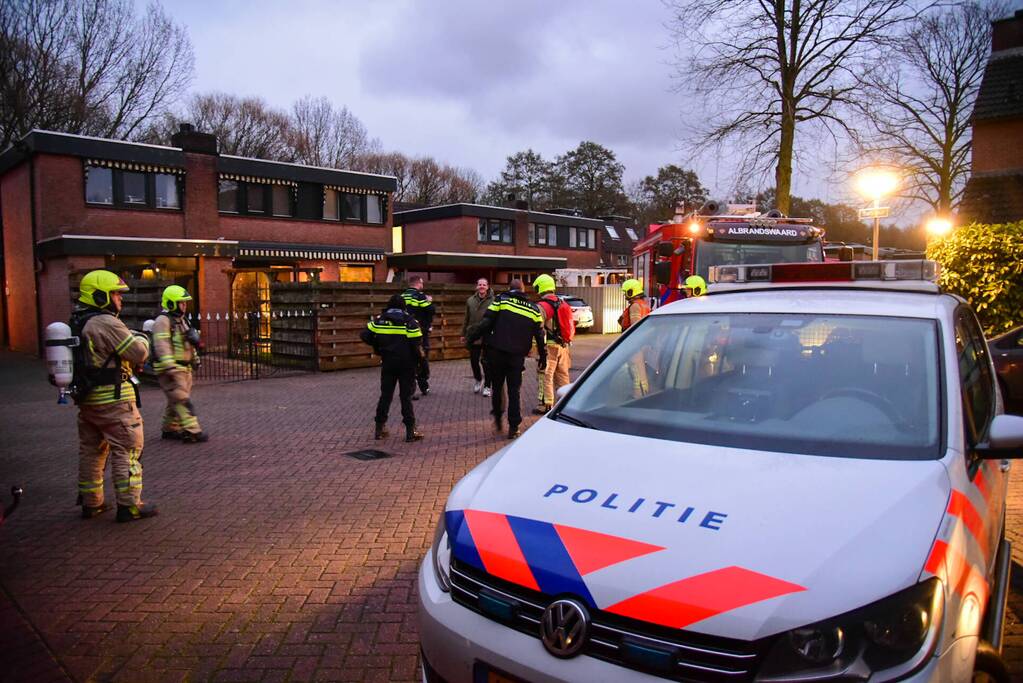 Politie-inzet bij melding woningbrand