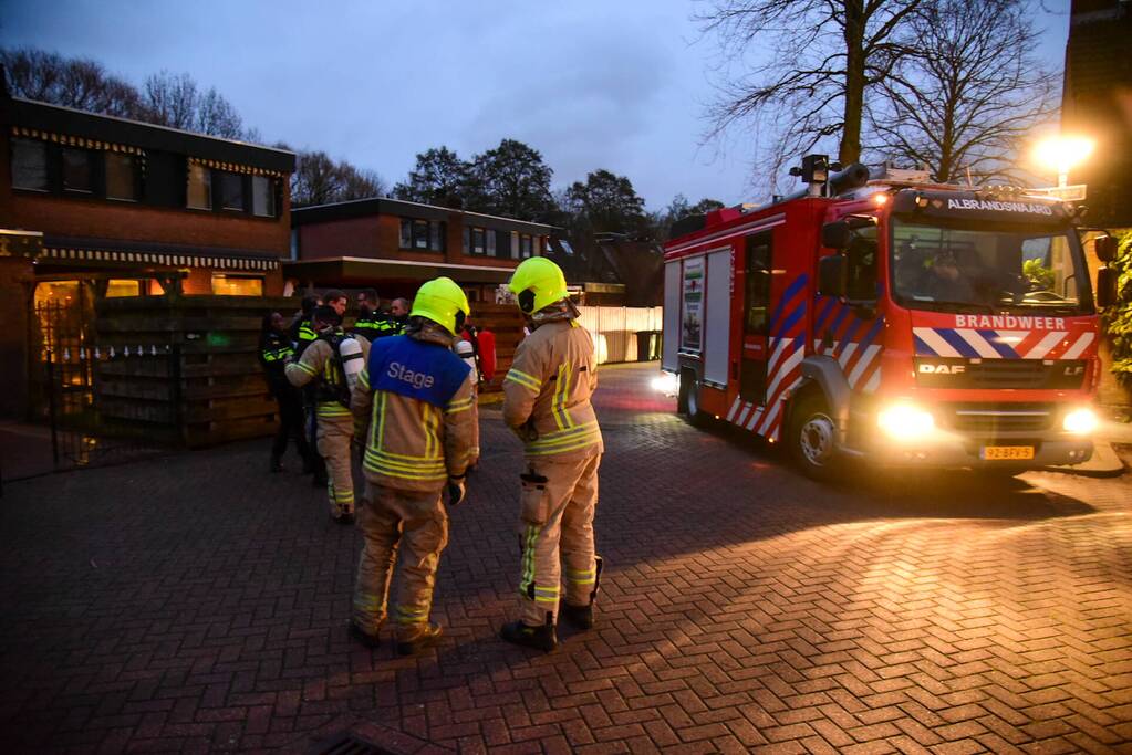 Politie-inzet bij melding woningbrand