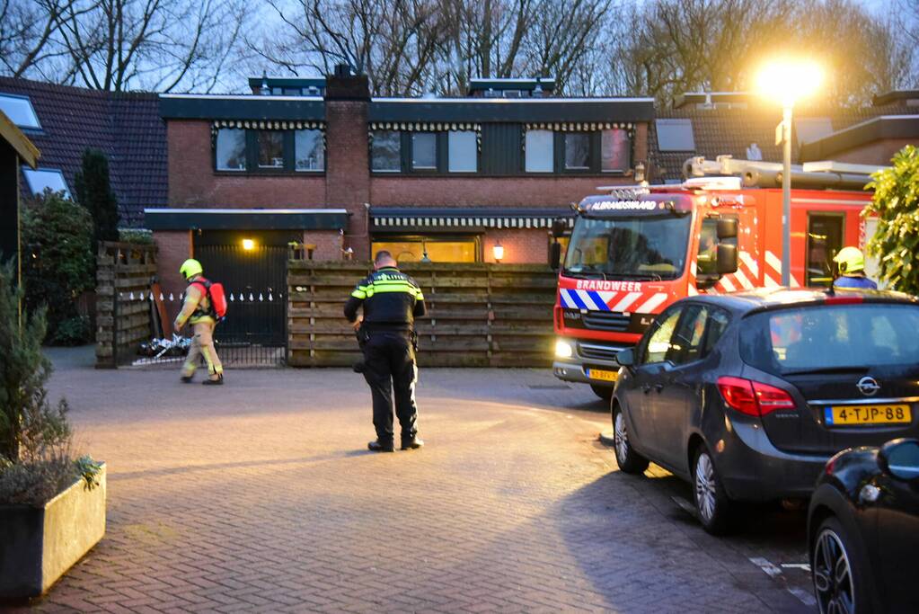 Politie-inzet bij melding woningbrand