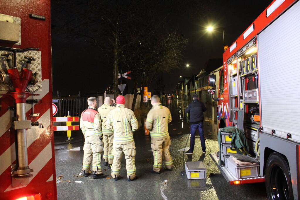 Straten onder water door springtij