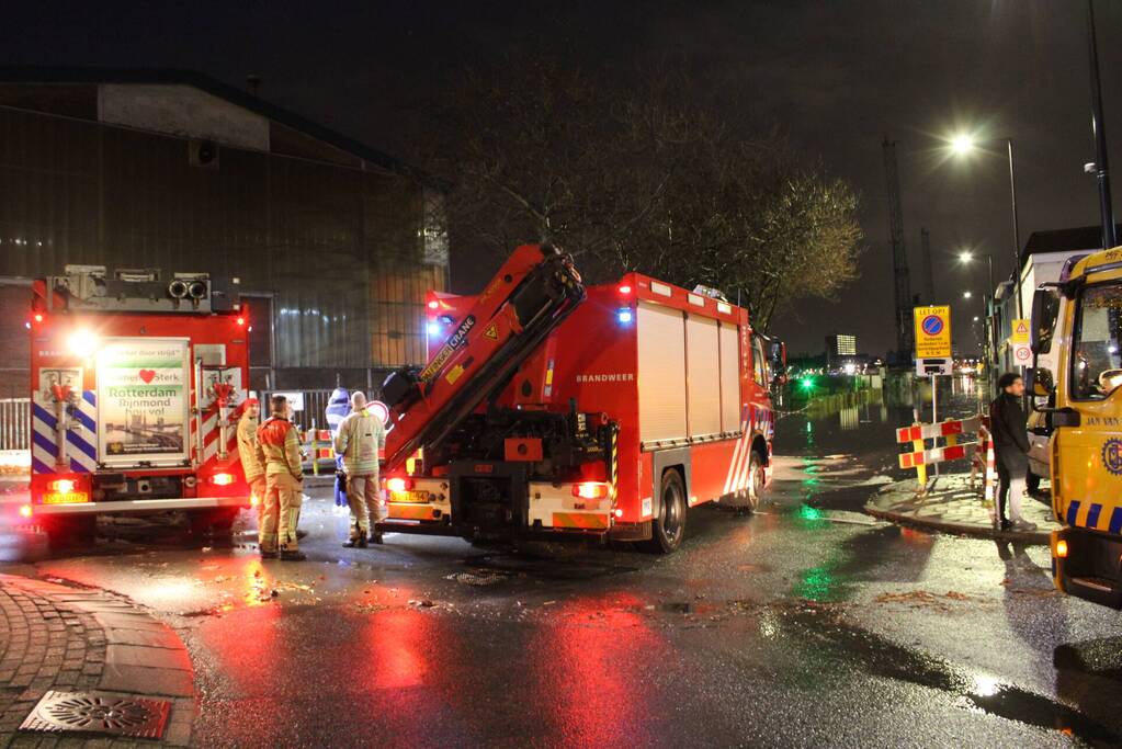 Straten onder water door springtij