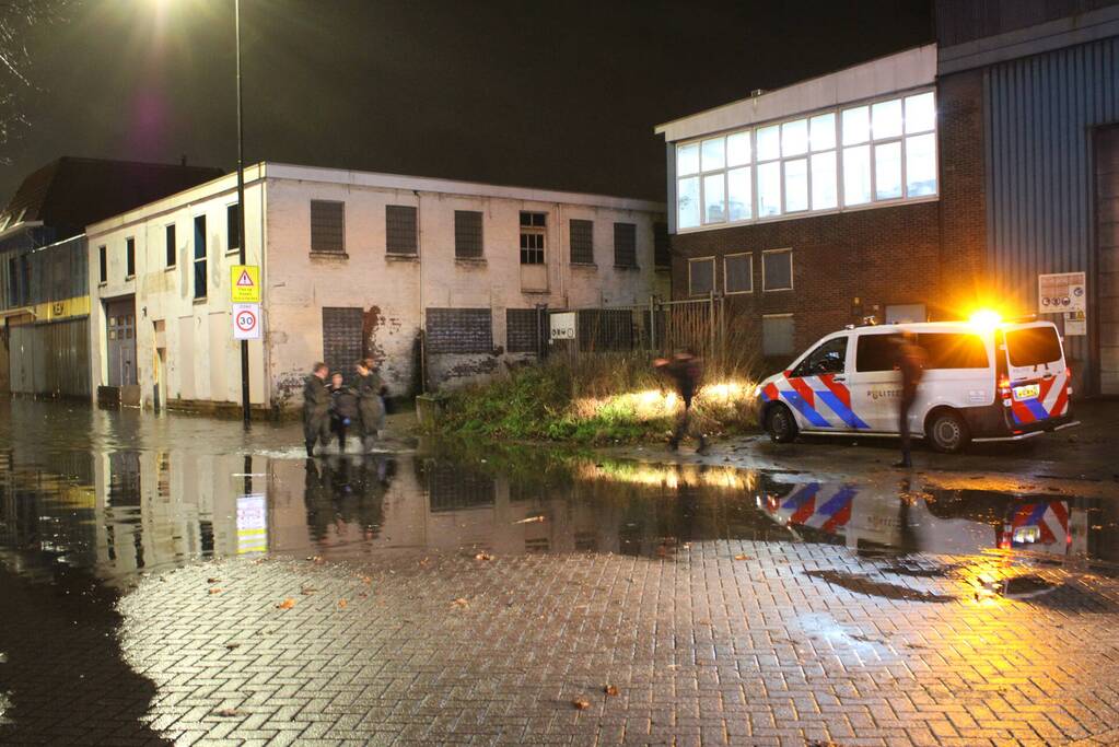 Straten onder water door springtij