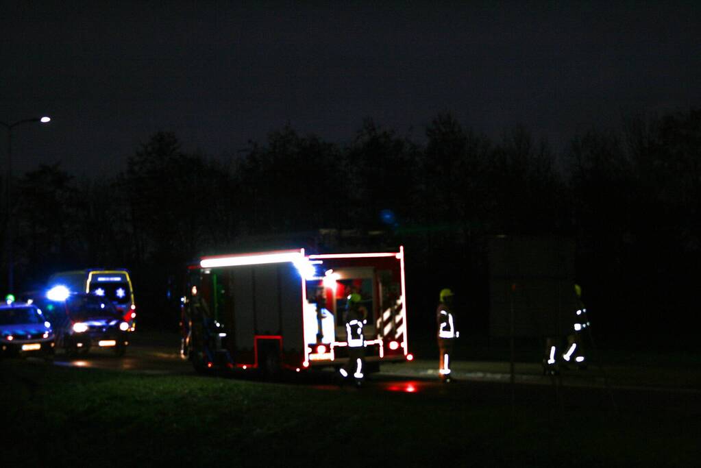 Voertuig te water, bestuurder met de schrik vrij