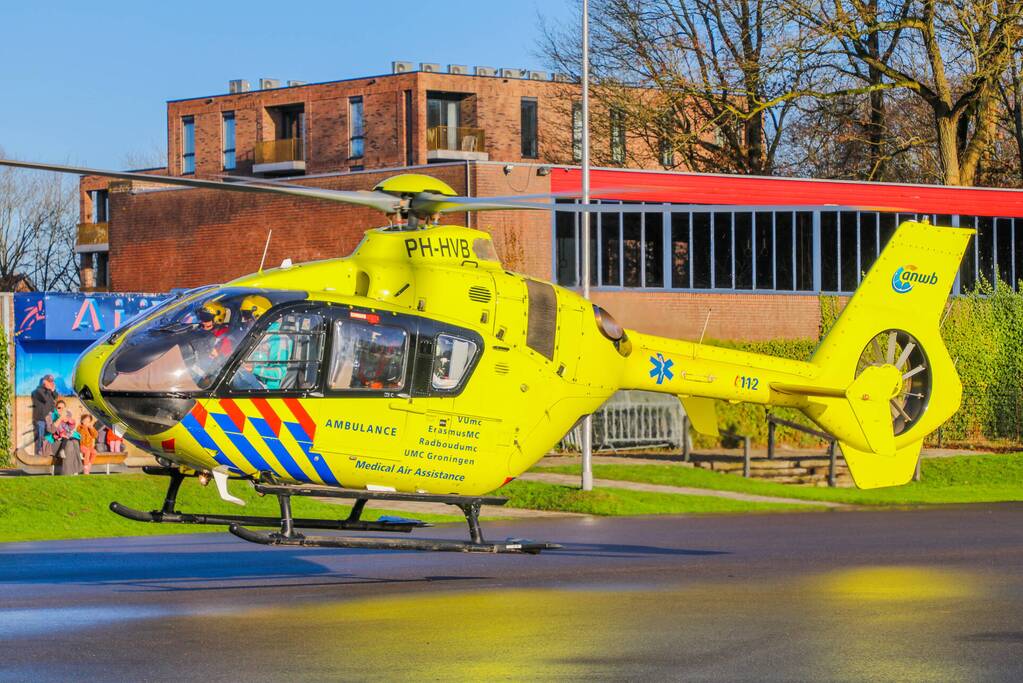 Veel bekijks voor inzet van traumahelikopter
