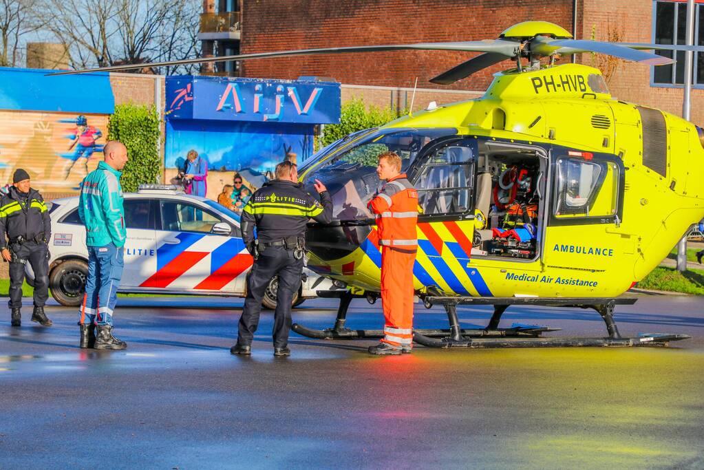 Veel bekijks voor inzet van traumahelikopter