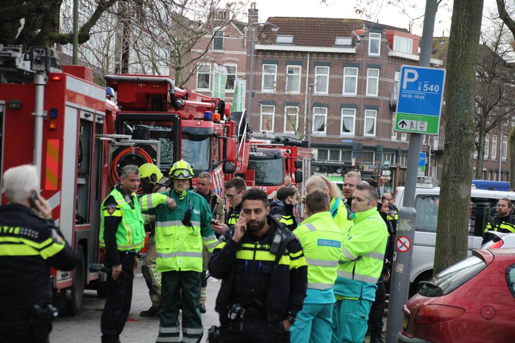 Appartementencomplex vol rook door hevige brand