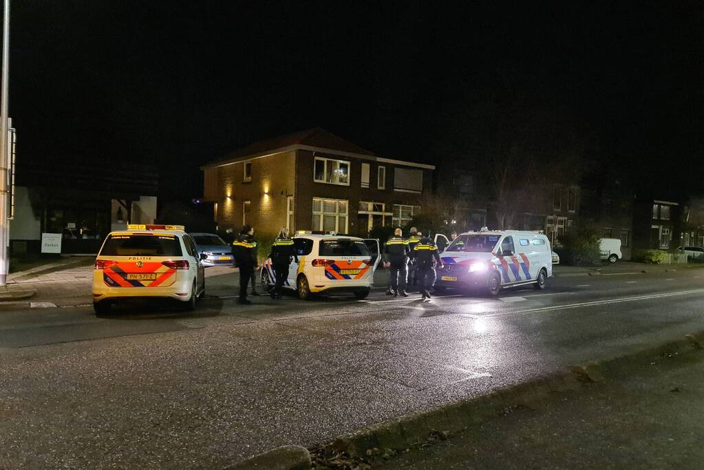 Veel politie op de been een aanhouding